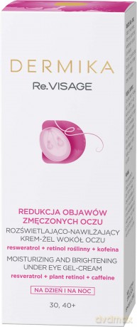 Dermika Re.Visage 30,40+ Rozświetlająco-nawilżający Krem-żel wokół oczu 15 ml