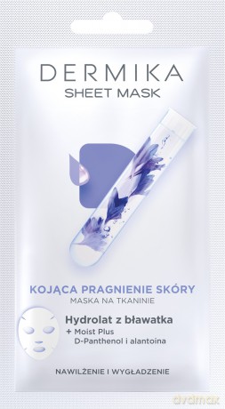 Dermika Sheet Mask maska na tkaninie kojąca pragnienie skóry 17g