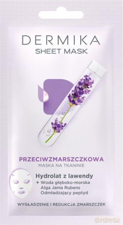 Dermika Sheet Mask maska na tkaninie przeciwzmarszczkowa 17g