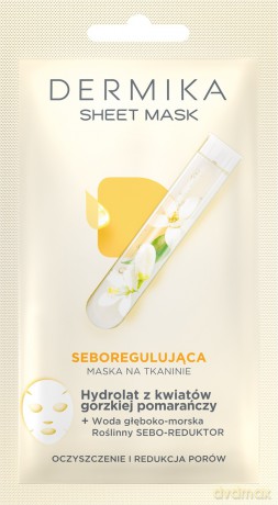Dermika Sheet Mask maska na tkaninie seboregulująca 17g