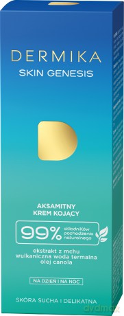 Dermika Skin Genesis Aksamitny Krem kojący na dzień i noc - cera sucha i delikatna 50 ml
