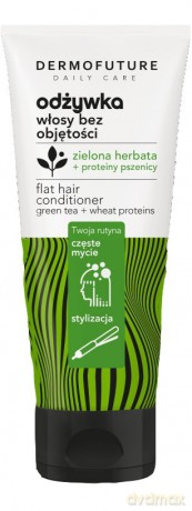 Dermofuture Daily Care Odżywka do włosów bez objętości - Zielona herbata+Proteiny pszenicy 250 ml