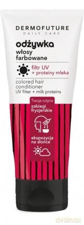 Dermofuture Daily Care Odżywka do włosów farbowanych - Filtr UV+Proteiny Mleka 250 ml