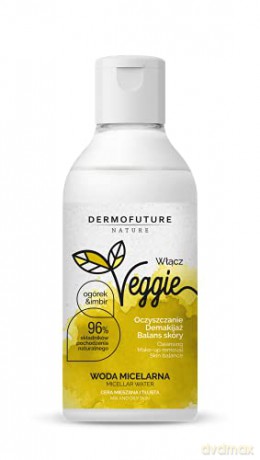 Dermofuture Nature Veggie Woda micelarna do twarzy Ogórek&Imbir - cera mieszana i tłusta 300 ml