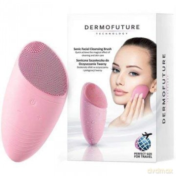Dermofuture Technology Szczoteczka soniczna do oczyszczania twarzy różowa 1szt
