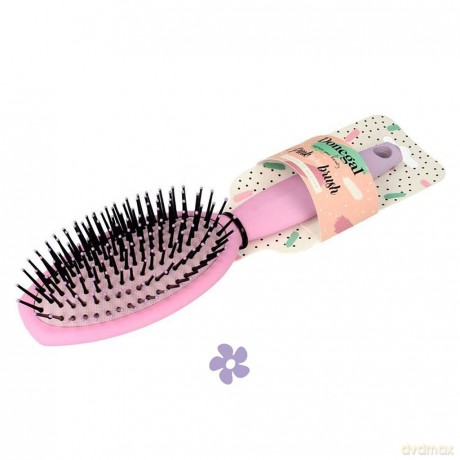 DONEGAL SZCZOTKA DO WŁOSÓW owalna PINK LYCHEE BRUSH (1273) 1szt