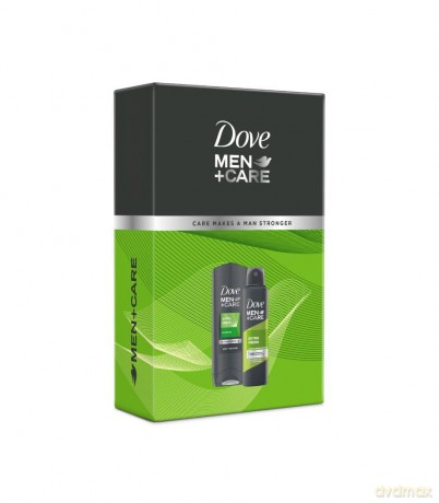 Dove Men+Care Zestaw prezentowy Extra Fresh (dezodorant w sprayu 150 ml+żel pod prysznic 400 ml)