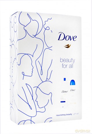 Dove Zestaw prezentowy Nourishing Beauty (deo spray Original 150 ml + żel pod prysznic Deeply 250 ml)