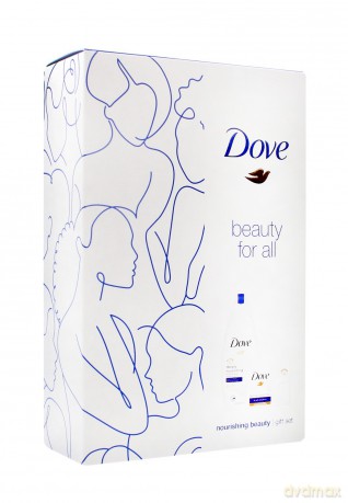 Dove Zestaw prezentowy Nourishing Beauty (żel pod prysznic 250 ml+mydło w kostce 100g)