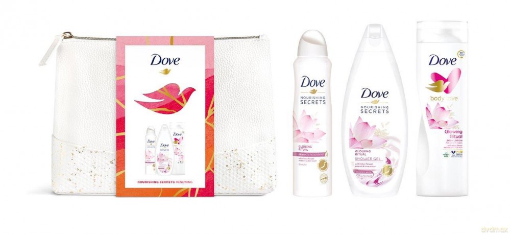 Dove Zestaw prezentowy Nourishing Secrets (deo spr.150 ml + żel p/pr. 250 ml+balsam d/ciała 250 ml)