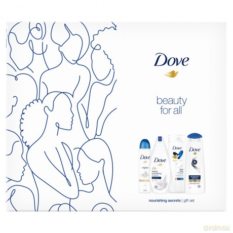 Dove Zestaw prezentowy Nourishing Secrets (deo spr.150 ml + żel p/pr. 250 ml+balsam d/ciała 250 ml+szampon 250 ml)