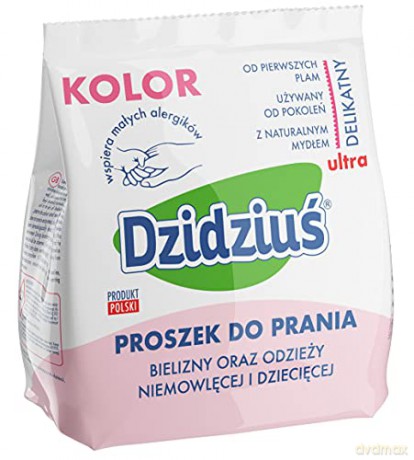 Dzidziuś Proszek do prania pieluszek, bielizny, odzieży niemowlęcej Kolor 850g