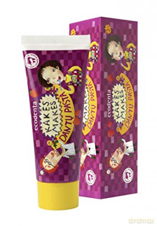 ECODENTA ORGANIC Pasta 75 ml dla dzieci malinowa
