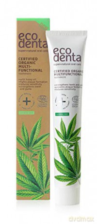 ECODENTA Organic Pasta do zębów Multi-Functional - Olej z Konopi 75 ml