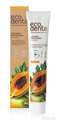 ECODENTA Organic Pasta do zębów Whitening - Papaya 75 ml