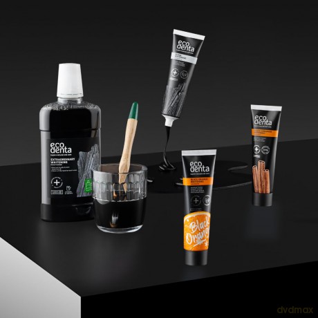 ECODENTA Pasta do zębów Black Whitening z czarnym węglem DUO 100 ml x 2