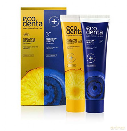 ECODENTA Pasta do zębów DUO na dzień i noc 100 ml x2