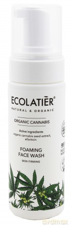 ECOLATIER Organic Cannabis Pianka oczyszczająca do twarzy - cera wiotka 150 ml