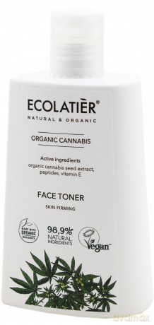 ECOLATIER Organic Cannabis Tonik ujędrniający do twarzy - cera wiotka 250 ml