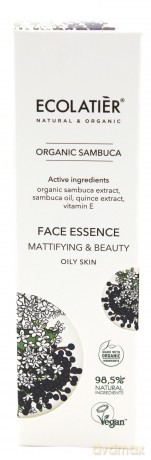 ECOLATIER Organic Sambuca Esencja matująca do twarzy - cera tłusta 30 ml