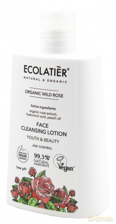 ECOLATIER Organic Wild Rose Mleczko do twarzy oczyszczające - cera dojrzała 250 ml
