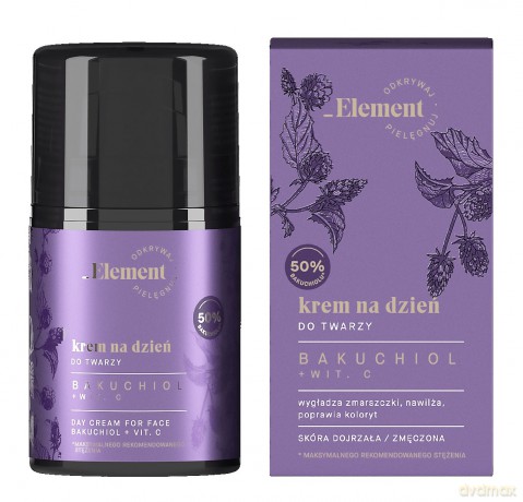 Element Bakuchiol+Wit.C Krem do twarzy na dzień - cera dojrzała i zmęczona 50 ml
