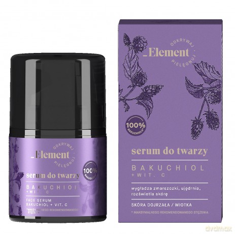 Element Bakuchiol+Wit.C Serum do twarzy - cera dojrzała i wiotka 30 ml