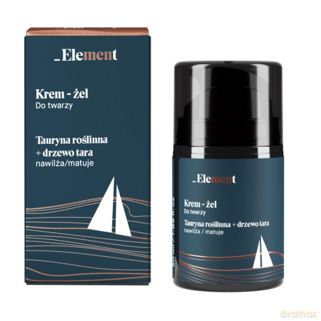 Element Men Krem-żel do twarzy Tauryna Roślinna + Drzewo Tara 50 ml