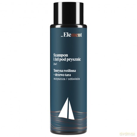 Element Men Szampon i żel pod prysznic 2w1 Tauryna Roślinna + Drzewo Tara 400 ml
