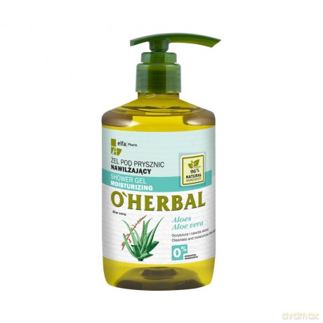Elfa Pharm O`Herbal Żel pod prysznic nawilżający Aloes 750 ml