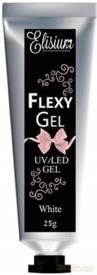 ELISIUM Flexy Gel do przedłużania paznokci UV/LED White 25g