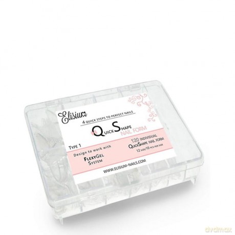 ELISIUM Quick Shape Nail Form Formy do akrylożelu Typ 1 1op.-120 szt