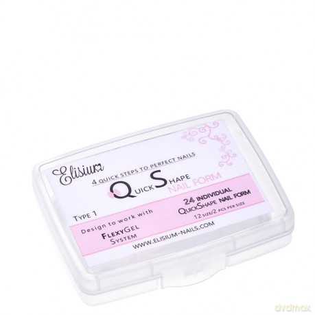 ELISIUM Quick Shape Nail Form Formy do akrylożelu Typ 1 1op.-24szt