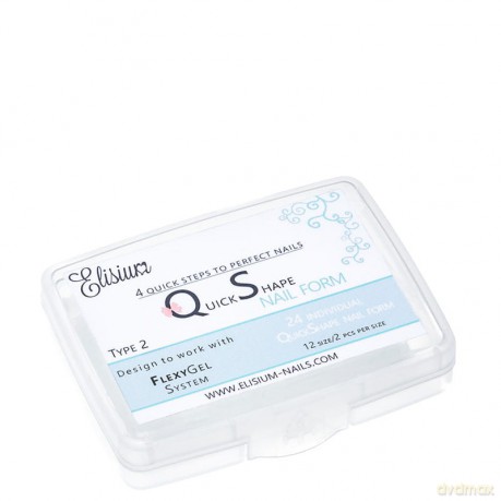 ELISIUM Quick Shape Nail Form Formy do akrylożelu Typ 2 1op.-24szt