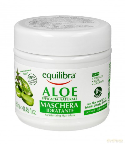 Equilibra Aloe Maska nawilżająca do włosów 250 ml
