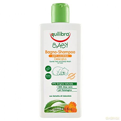 Equilibra Baby Delikatne Szampon do ciała i włosów dla dzieci 0+ 250 ml