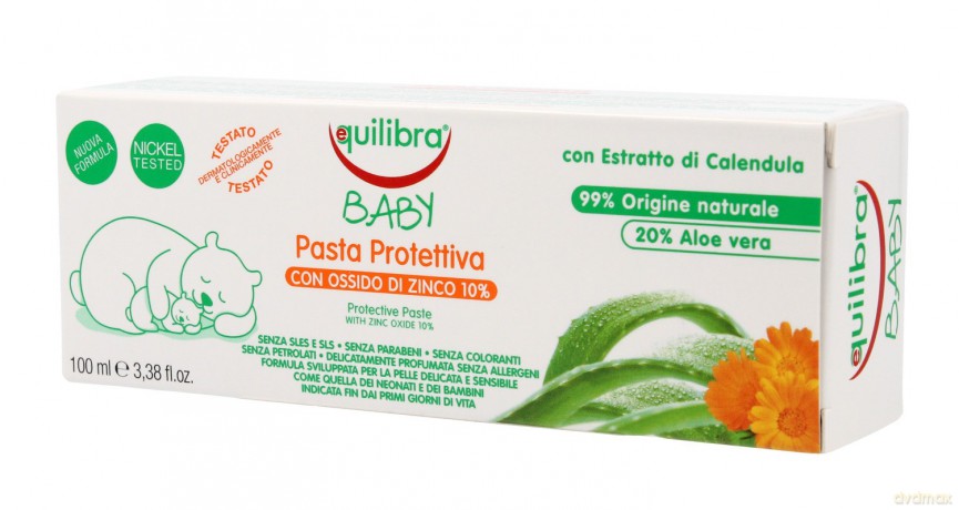 Equilibra Baby Pasta ochronna do zębów dla dzieci 0m+ z tlenkiem cynku (10%) 100 ml