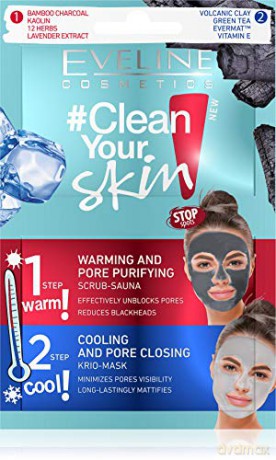 Eveline #Clean Your Skin Zabieg Peeling + Maska 5 mlx2