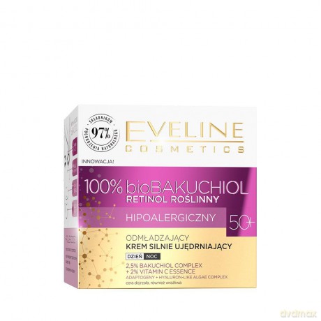 Eveline 100% Bio Bakuchiol Odmładzający Krem silnie ujędrniający 50+ na dzień i noc 50 ml