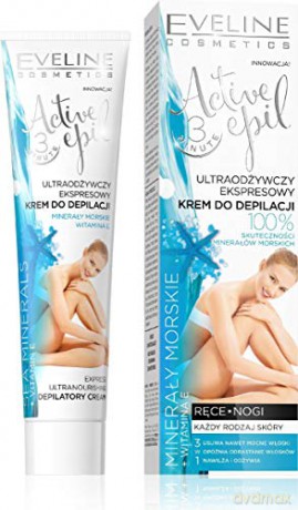 Eveline Active Epil Ultraodżywczy ekspresowy krem do depilacji 3 minutowy Minerały Morskie 125 ml