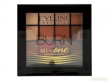Eveline All in One Eyeshadow Palette Cienie do powiek Burn - paletka 12g