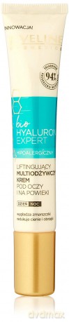 Eveline Bio Hyaluron Expert Liftingujący Multiodżywczy Krem pod oczy i na powieki 15 ml