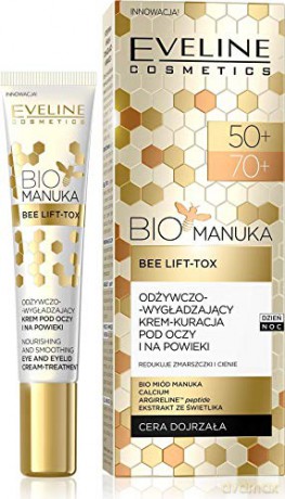 Eveline Bio Manuka 50+/70+ Krem-kuracja odżywczo wygładzający pod oczy i na powieki 20 ml