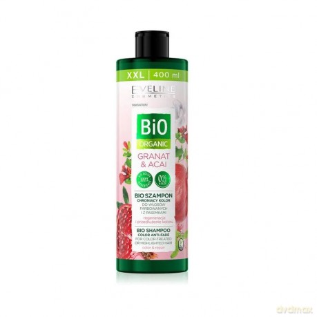 Eveline Bio Organic Granat & Acai Bio Szampon chroniący kolor - włosy farbowane i z pasemkami 400 ml