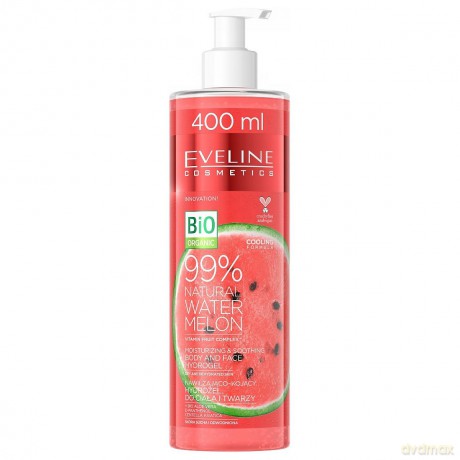 Eveline Bio Organic Hydrożel nawilżająco-kojący do twarzy i ciała 400 ml