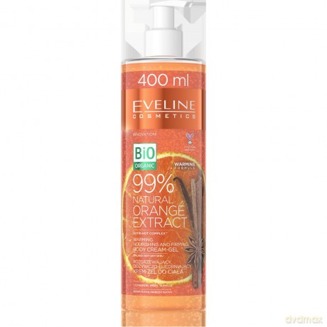 Eveline Bio Organic Krem-żel do ciała rozgrzewający 99% Natural Orange Extract 400 ml