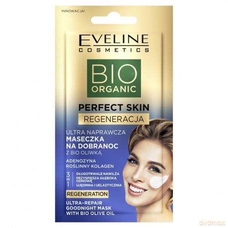 Eveline Bio Organic Perfect Skin Ultra Naprawcza Maseczka na dobranoc z bio oliwką 8 ml