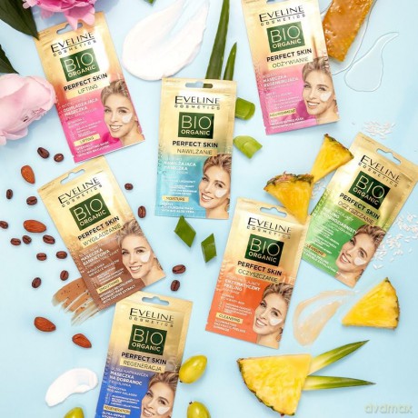 Eveline Bio Organic Perfect Skin Wygładzający Peeling drobnoziarnisty 8 ml