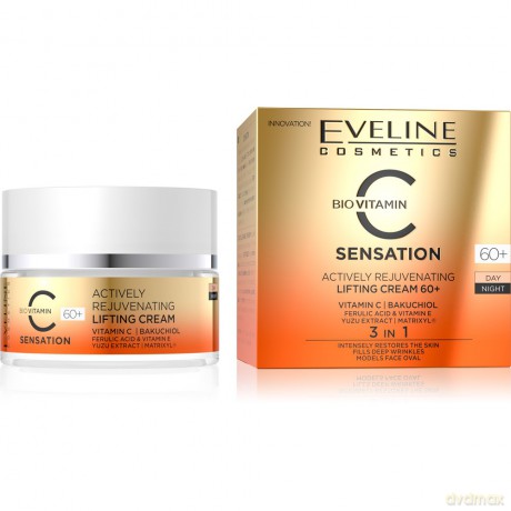 Eveline Bio Vitamin C Sensation Aktywnie odmładzający Krem liftingujący 60+ 50 ml