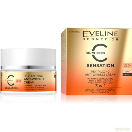 Eveline Bio Vitamin C Sensation Rewitalizujący Krem przeciwzmarszczkowy 40+ 50 ml